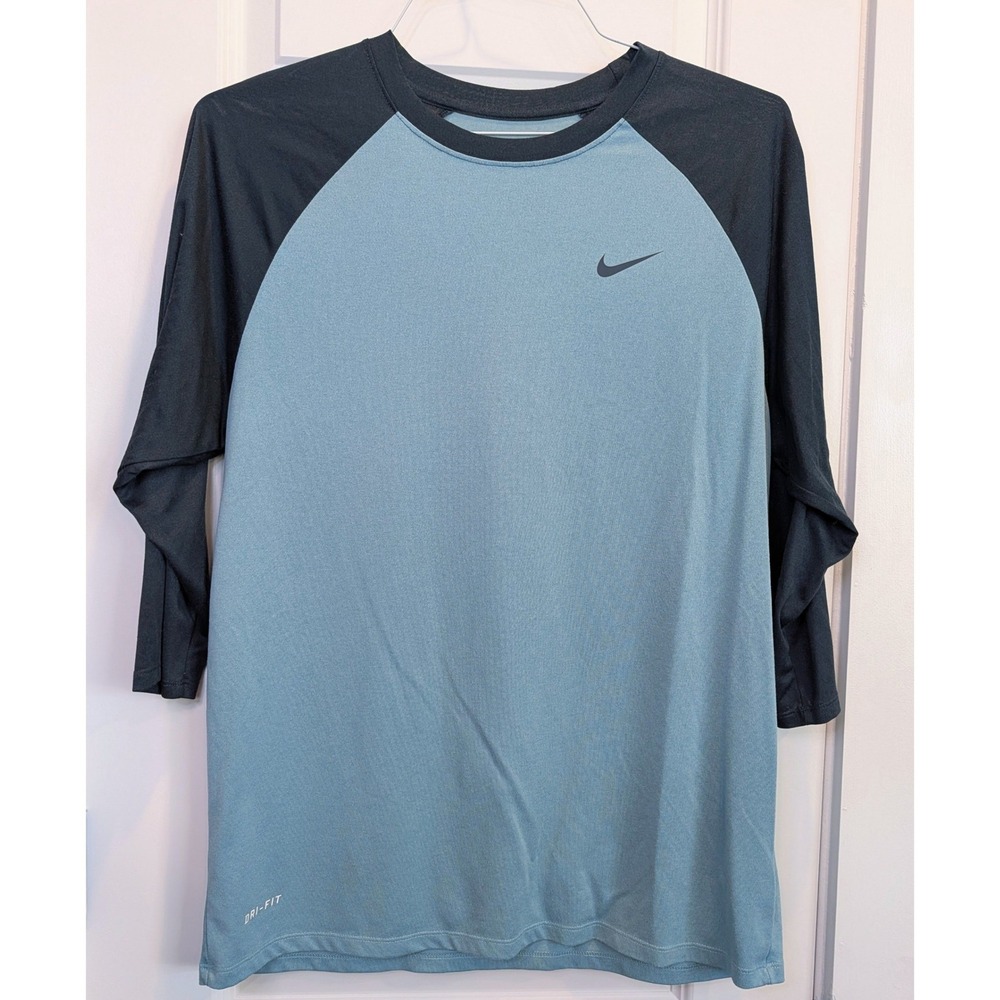 Nike Dri-FIT Raglan Baseball Shirt Blue